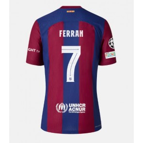 Barcelona Ferran Torres #7 Koszulka Podstawowych 2023-24 Krótki Rękaw